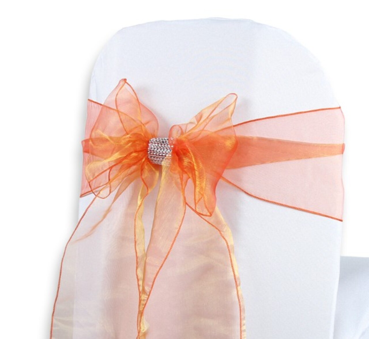 10pcs Organza Chair Sashes Tulle Chair Bows Tie Ribbon for Wedding Birthday Party Ceremony Special Events Banquet Venue Hotel Decoration